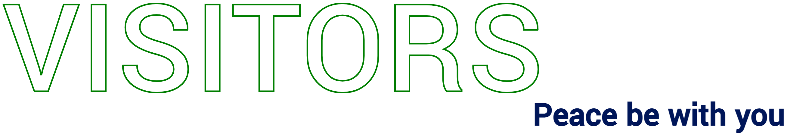 VisitorsPeaceBeWithYou